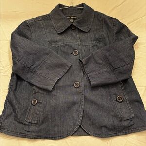 Larry Levine Dark Blue Jean Jacket